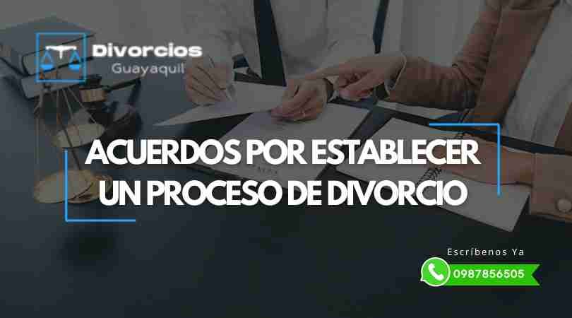 Acuerdos por establecer en un Divorcio