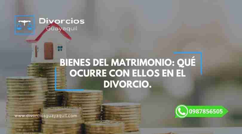 Bienes del Matrimonio: Qué ocurre con ellos en el Divorcio.